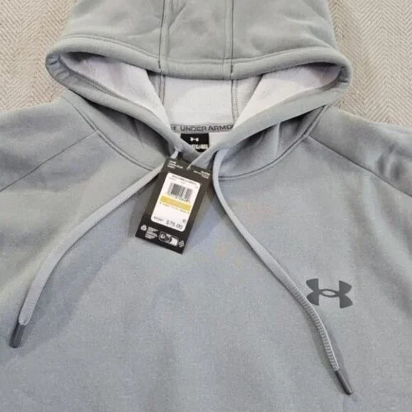 Under Armour Fleece Pro Kanga Hoodie Grey Men's 4XL MSRP $75.00 NWT 1389342 - Picture 3 of 15